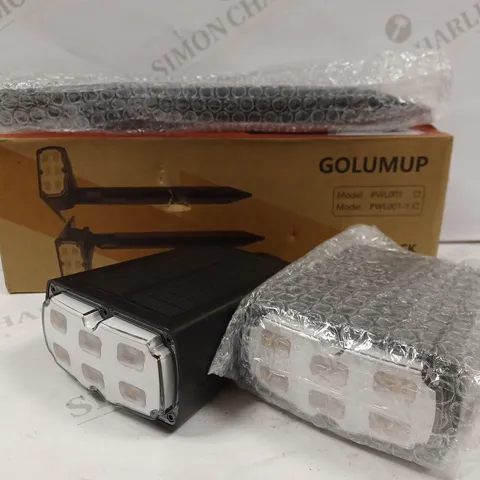 BOXED GOLUMUP SOLAR LANDSCAPE SPOTLIGHT LEDS 