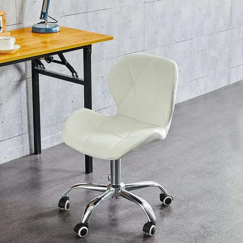 BOXED LUELLA WHITE OFFICE SWIVEL CHAIR