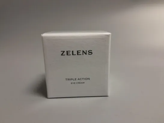 BOXED AND SEALED ZELENS TRIPLE ACTION EYE CREAM 15ML 