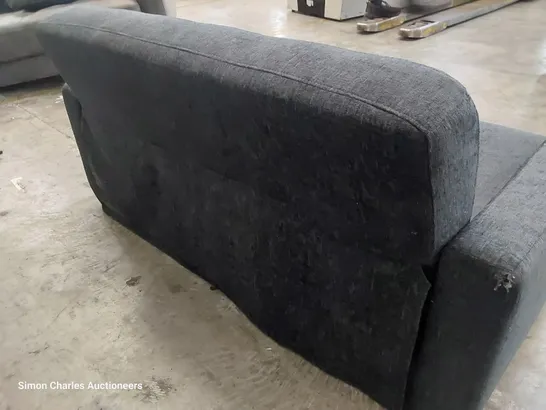 DESIGNER TWO SEATER SOFA CHARCOAL FABRIC 