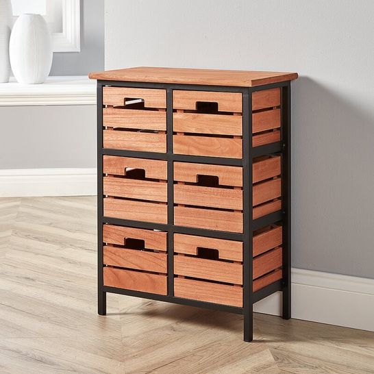 BOXED STOYR 6 DRAWER CHEST