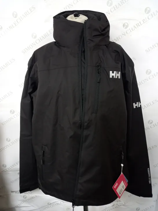 HELLY HANSEN CHILLI BLOCKER HOODED CIS JACKET IN BLACK - LARGE