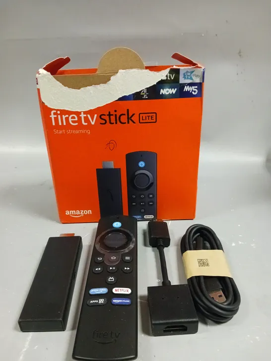 BOXED AMAZON FIRE TV STICK LITE 