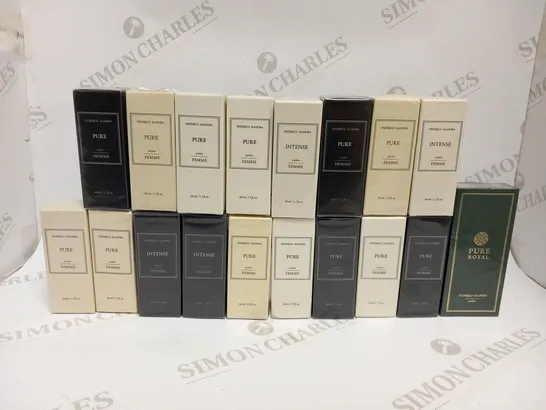 APPROXIMATELY 18 ASSORTED FEDERICO MAHORA FRAGRANCES 