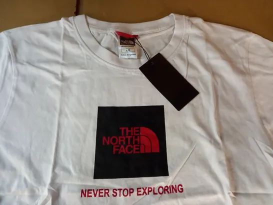 NORTH FACE WHITE T-SHIRT - L/G