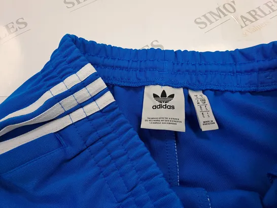 ADIDAS BLUE TRACK PANTS IN BLUE - UK S