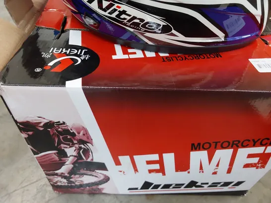 BOXED NITRO RACING FULL FACE MOTORCYCLE HELMETSIZE XS