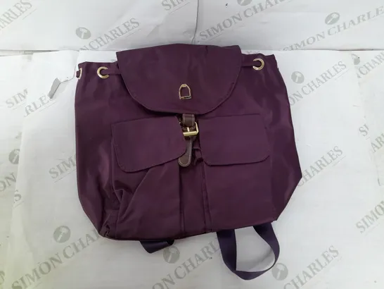 HOUSE OF BRAUR NYLON RUCKSACK IN PURPLE RRP £59.95