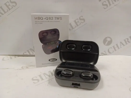 BOXED HBQ-Q82 TWS STEREO SUPER MINI WIRELESS HEADSET 