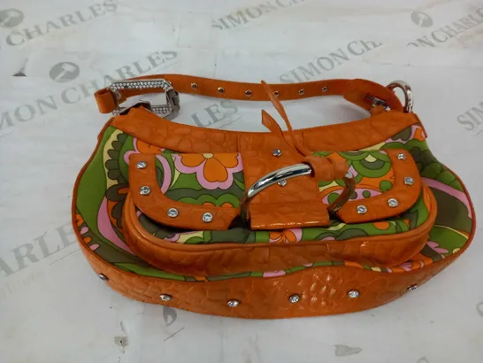 MULTI COLOURED STRAPPED HANDBAG 