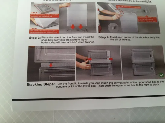 boxed unbranded shoe stacking boxes 