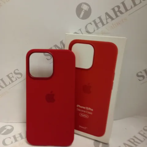 BOXED APPLE IPHONE 13 PRO MAGSAFE SILICONE CASE IN RED