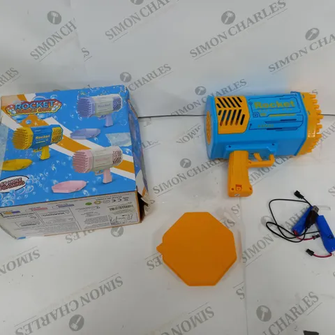 BOXED ROCKET BUBBLE GUN 