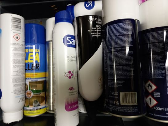 LOT OF APPROXIMATELY 25 ASSORTED AEROSOLS, TO INCLUDE DEODORANT, AIR FRESHENER, ETC - COLLECTION ONLY