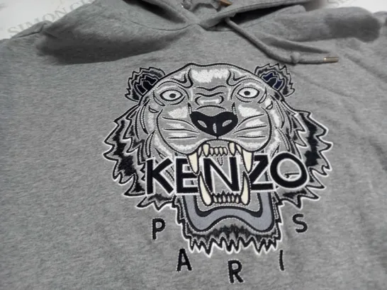 KENZO GREY HOODIE - MEDIUM