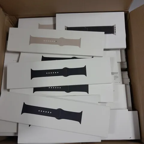 APPROXIMATELY 50 ASSORTED BOXED APPLE WATCH STRAPS FOR VARIOUS MODELS 