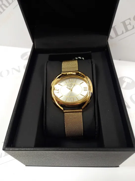 BOXED GAMAGES LADIES RINGLET WATCH, COLOUR: GOLD  RRP £600