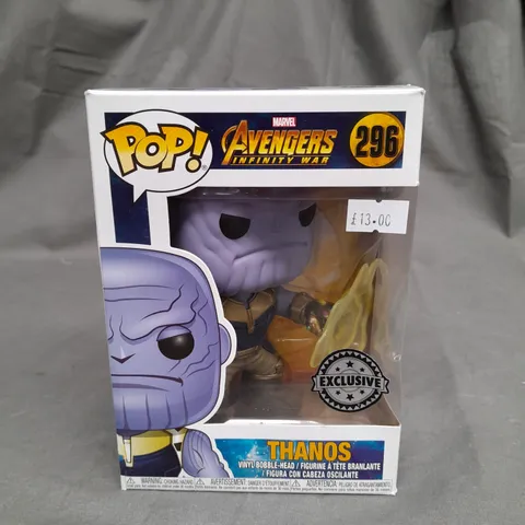 POP! MARVEL AVENGERS INFINITY WAR THANOS VINYL BOBBLE-HEAD - 296