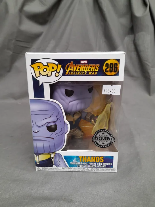 POP! MARVEL AVENGERS INFINITY WAR THANOS VINYL BOBBLE-HEAD - 296