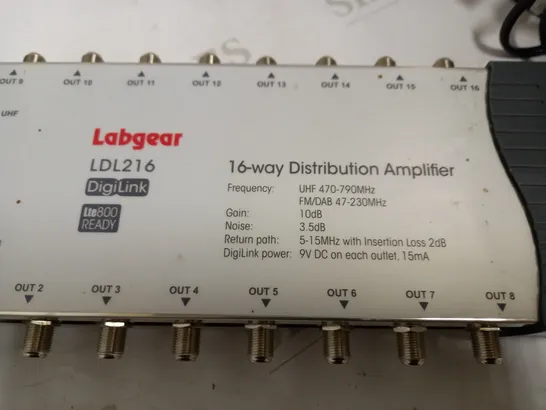 UNBOXED LABGEAR 16-WAY DISTRIBUTION AMPLIFIER - LDL216