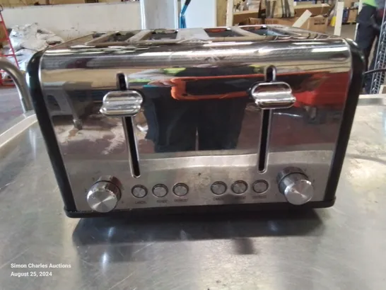 STAINLESS STEEL 4 SLICE TOASTER