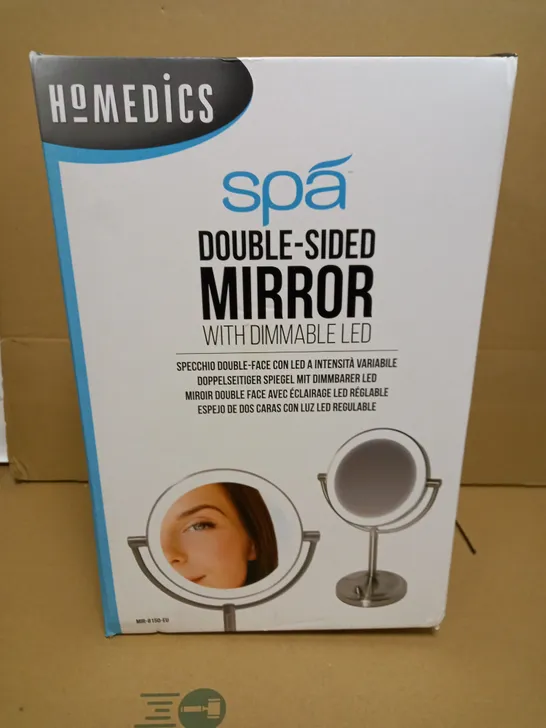 BOXED HOMEDICS SPA DOUBLE SIDED MIRROR