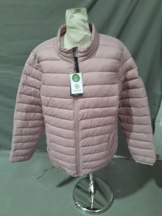 TOG24 WOMENS GIBSOB QUILTED JACKET PINK SIZE 16