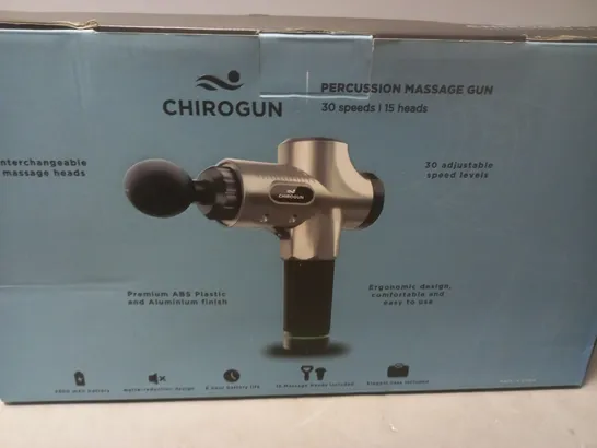 BOXED CHIROGUN PERCUSSION MASSAGE GUN 