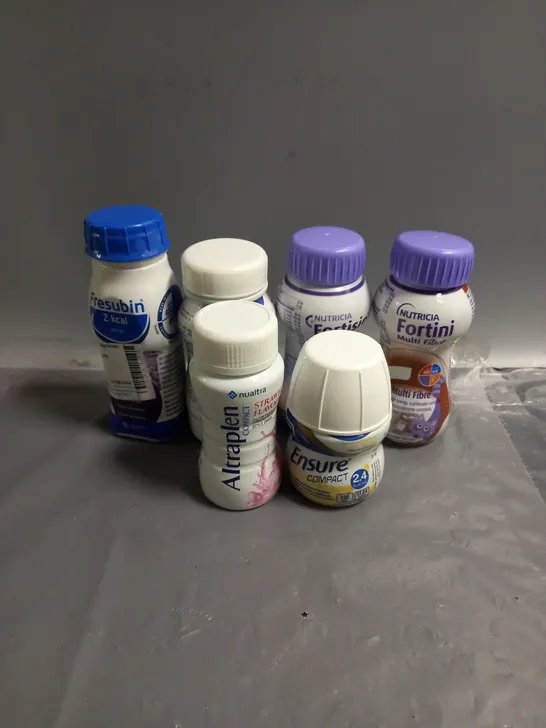 APPROXIMATELY 30 ASSORTED NUTRITION SUPPLEMENT DRINKS TO INCLUDE - ENSURE - ALTRAPLEN - FRESUBIN - ETC