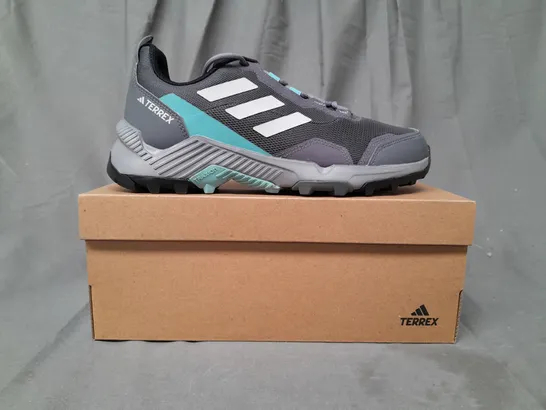 BOXED PAIR OF ADIDAS TERREX EASTRAIL 2 SHOES IN GREY/BLUE UK SIZE 6.5