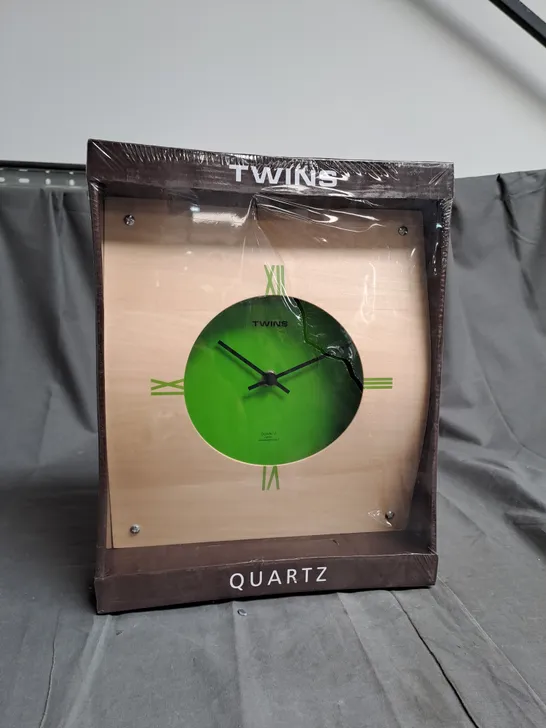 BOXED AND SELLED TWINS QUARTZ WALL CLOCK 