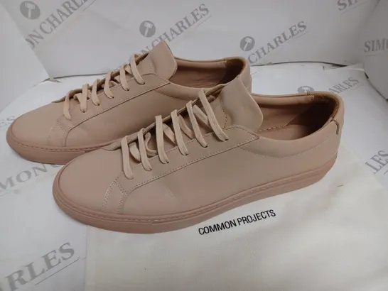 PAIR OF COMMON PROJECTS TRAINERS IN DUSTY PINK - 46