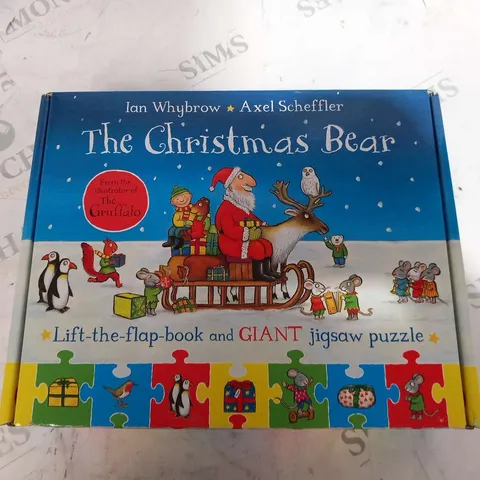 APPROXIMATELY 11 THE CHRISTMAS BEAR LIFT THE FLAP BOOK AND GIANT JIGSAW PUZZLE