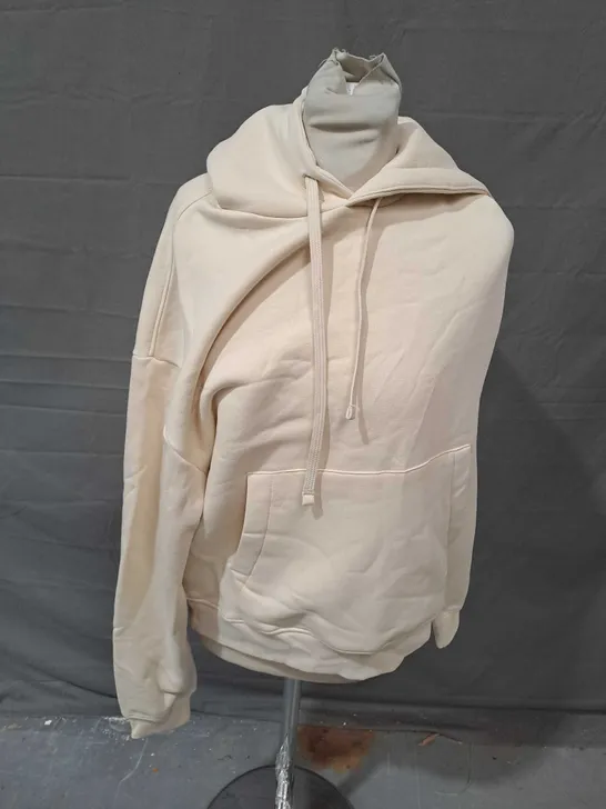 ZARA CREAM HOODIE - EUR MEDIUM