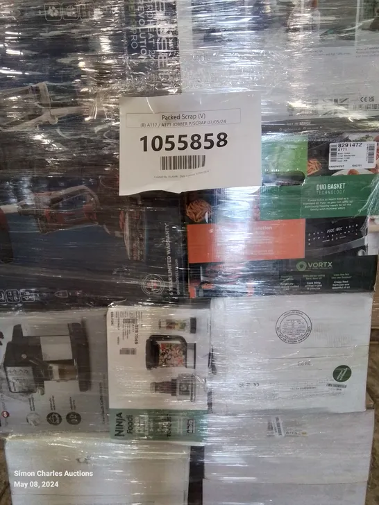 PALLET OF APPROXIMATELY 30 UNPROCESSED RAW RETURN HOUSEHOLD AND ELECTRICAL GOODS TO INCLUDE;