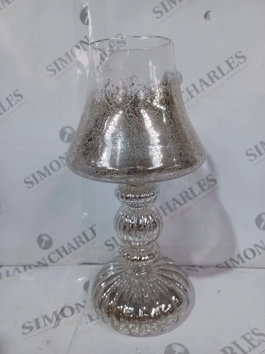 HOME REFLECTIONS PRE-LIT LED MERCURY GLASS LAMP SILVER