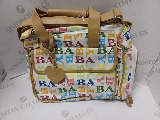 BABIES ALLEY DIAPER BAG 