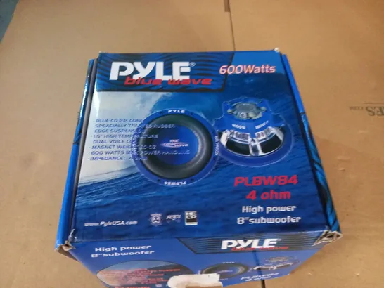 PYLE BLUE WAVE 600WHIGH POWER 8" SUBWOOFER