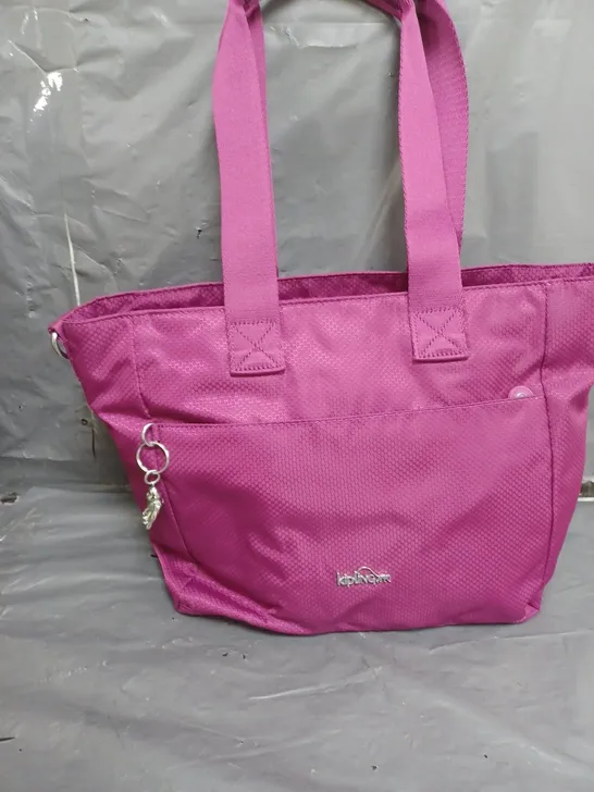 KIPLING FUCHSIA ELENA HONEYCOB SHOULDER BAG