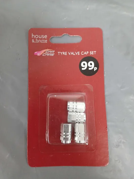 BOXED LOT OF APPROXIMATELY 24 PACKS (4 PER PACK) TYRE VALVE CAP SETS