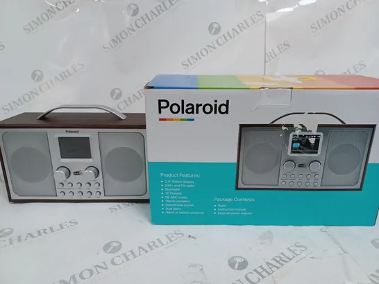 BOXED POLAROID BLUETOOTH DAB+/FM RADIO