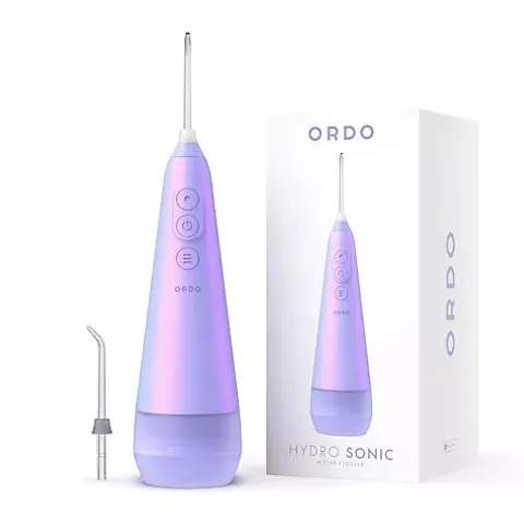 ORDO HYDRO SONIC WATER FLOSSER WITH 3 DENTAL TIPS PEARL VIOLET