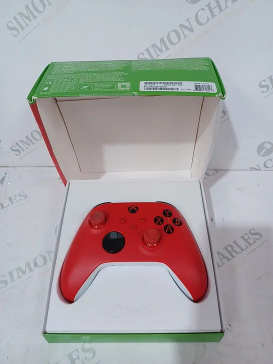 BOXED MICROSOFT XBOX PULSE RED CONTROLLER - 1914