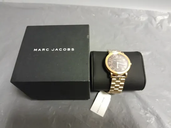 BOXED MARC JACOBS ROSE ALL STAINLESS STEEL WATCH - MJ3489