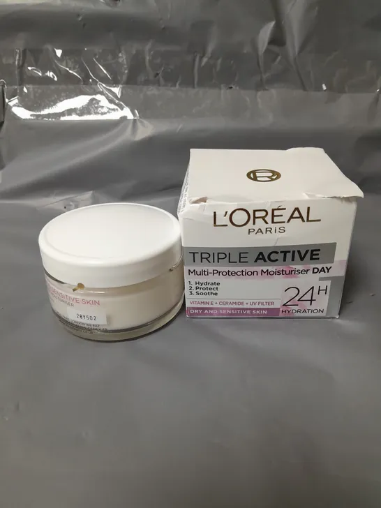 L'OREAL TRIPLE ACTIVE MULTI-PROTECTION MOISTURISER - 50ML