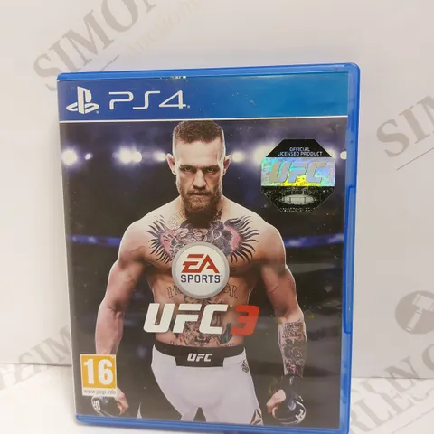 UFC 3 ON PS4 PEGI 16