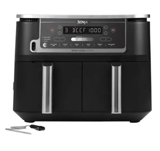 NINJA FOODI MAX 9.5L DUAL ZONE AIR FRYER WITH SMART COOK