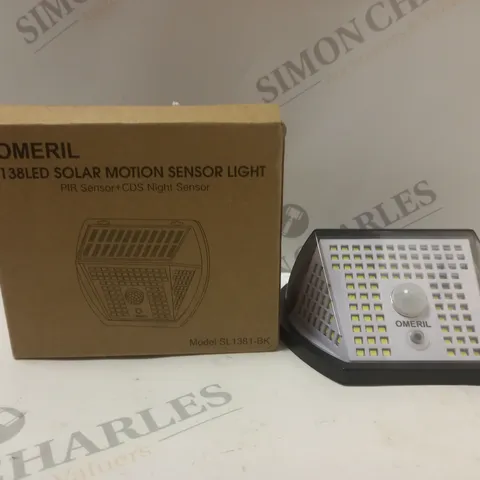 BOXED OMERIL 138LED SOLAR MOTION SENSOR LIGHT