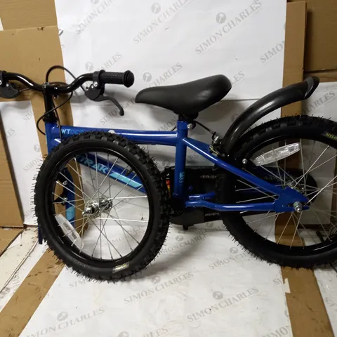 WILDTRAK - 16 INCH BIKE FOR CHILDREN 3-7 YEARS OLD WITH TRAINING WHEELS - BLUE