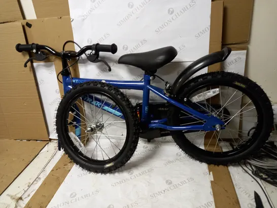 WILDTRAK - 16 INCH BIKE FOR CHILDREN 3-7 YEARS OLD WITH TRAINING WHEELS - BLUE